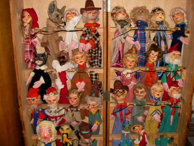 Muñecos de "La casita encantada" Scheller